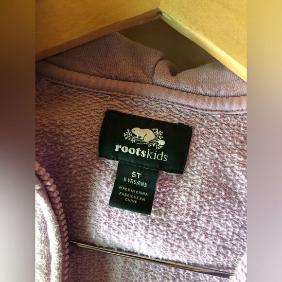✨ Roots | Sz 5t Purple Zip Up Hoodie - Picture 7 of 7